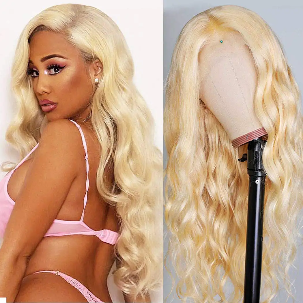 SPARK 613 Blonde HD Full Lace Wigs Raw Virgin Human Hair Lace Front Wig for Black Women Peruvian 360 Lace Closure Frontal Wig