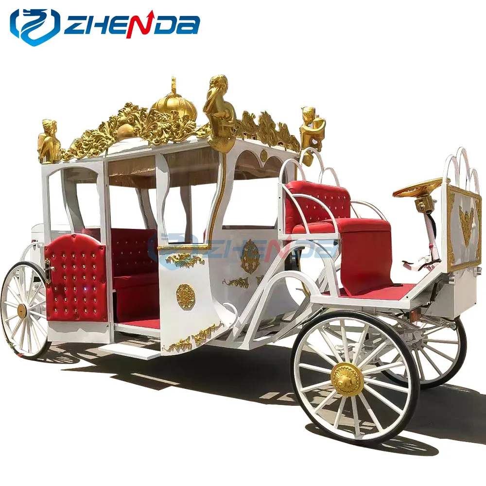 horse carriage royal luxury wedding horse carriage with air condition vintage royal carriage for sale