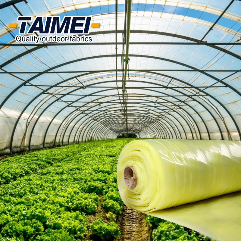 Greenhouse Plastic Film Transparent/Yellow Anti-UV Anti-Drop Greenhouse Film Plastic Sheet Film for Greenhouse