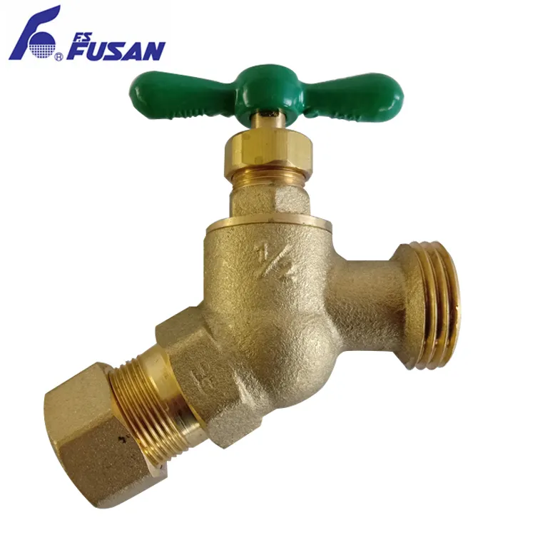 Hot sale water control accessories stop bibcock brass,angle stop bibcock