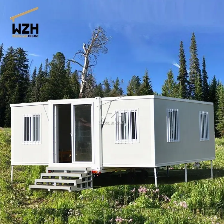 Customizable Size Prefabricated Garden Office Prefab Hous Modular 40Ft Container House Luxury Prefabricated Home With Outrigger