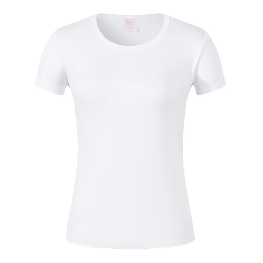 Женское платье с круглым вырезом и с короткими рукавами белого цвета из полиэстера сублимации футболка свободная оптовая продажа рекламы изготовленная на заказ дизайн футболка