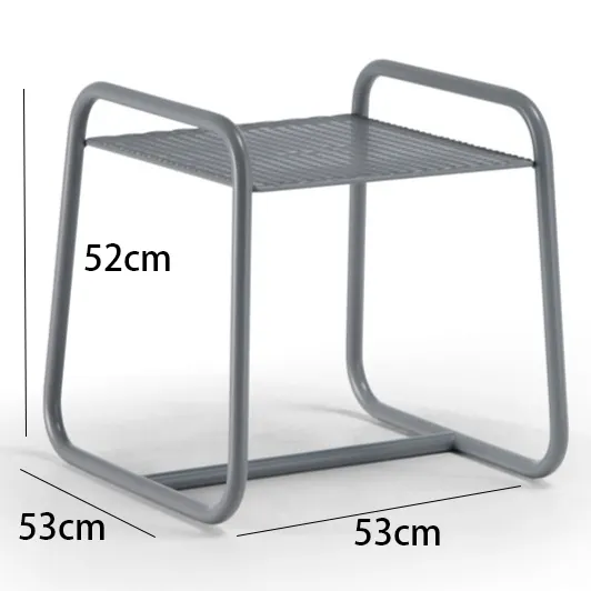 Nordic Style Hot-selling Lolita Rectangular Metal Garden Side Table For Outdoor Furniture