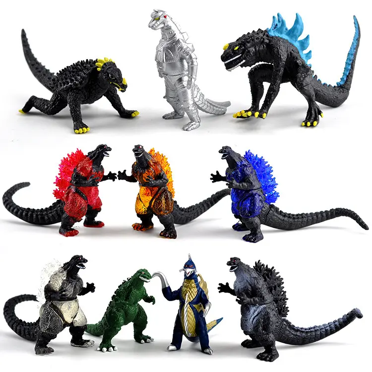 Фигурка Godzilla, игрушка, лучший подарок на день рождения для детей, украшение для дома, фигурка Godzilla, набор из 10 шт.