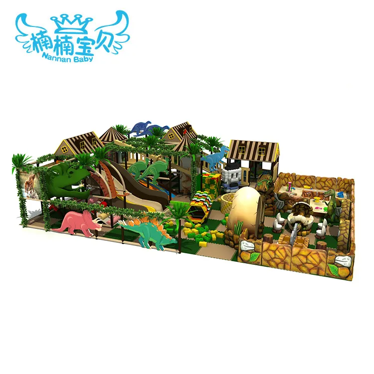 Игровой парк Nannan с динозаврами, комплект оборудования для игровой площадки в джунглях, спортзал для малышей, игровая площадка для детей