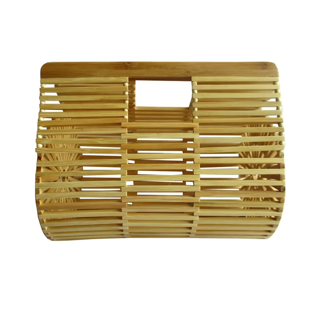 Вьетнамская Женская модная дорожная сумка, соломенная круглая или прямоугольная сумка с другим узором и украшением, Женская бамбуковая сумка