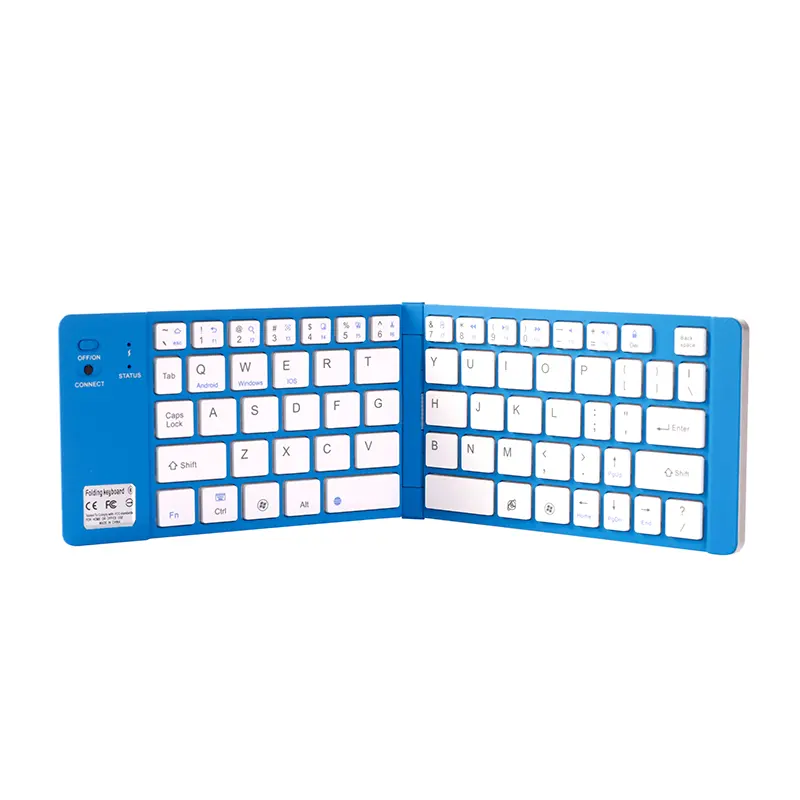 Portable wireless ultra-thin folding bluetooth mute office mini computer keyboard