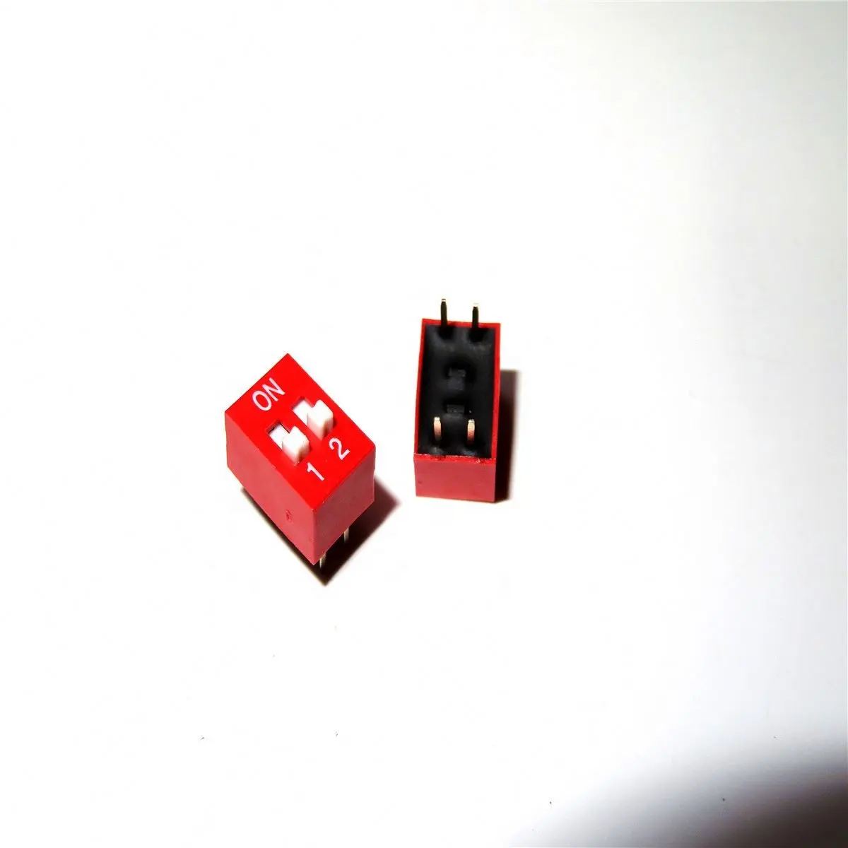 SeekEC Dip switch 2 ways 2.54mm Toggle Switch Red Snap Switch Wholesale Electronic