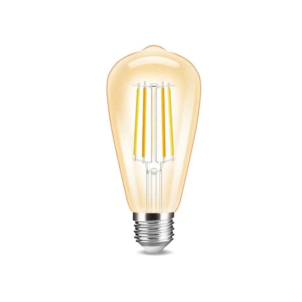 GLEDOPTO filament bulb wireless app control light warm cold white dimmable zigbee vintage bulbs