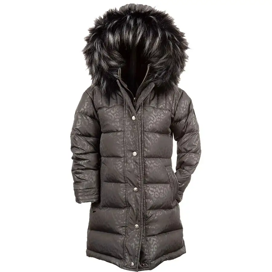 Зимнее пальто на заказ с гусиным пухом и толстым мехом на капюшоне, женская пуховая парка с пузырьками, куртка серого цвета
