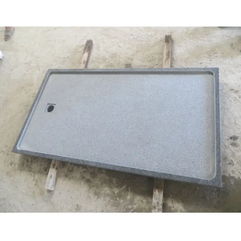 1200x1000 Grey Granite Solid Stone Bathroom Shower Tray