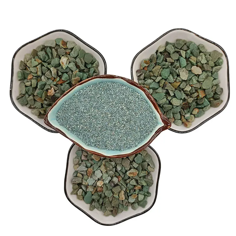 3 ~ 6 мм зеленый цеолитный камень садовый сочный Декор
