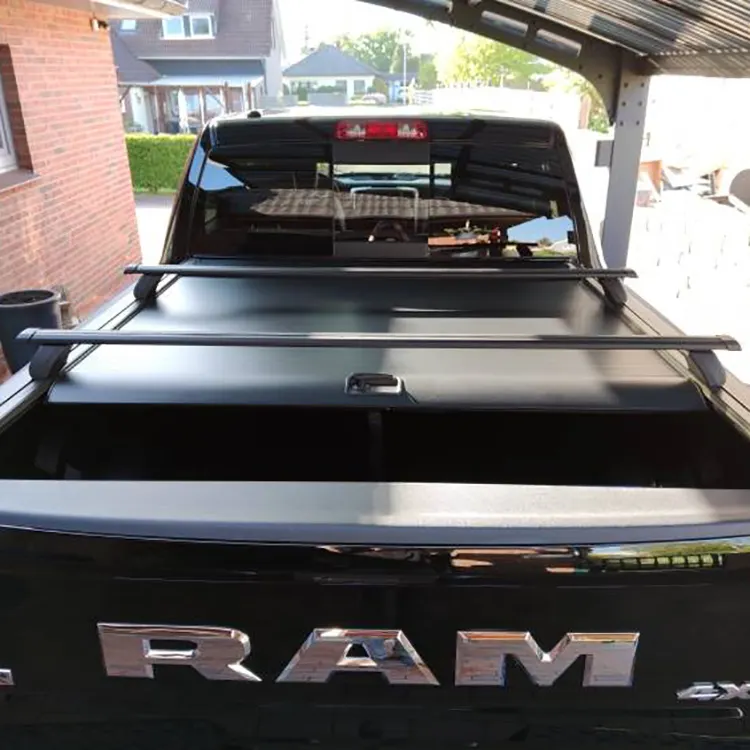 Password Covers Lockable Aluminium Hard Truck Bed Retractable Tonneau Cover Rolller Lid For Ram 1500 And RAM Box