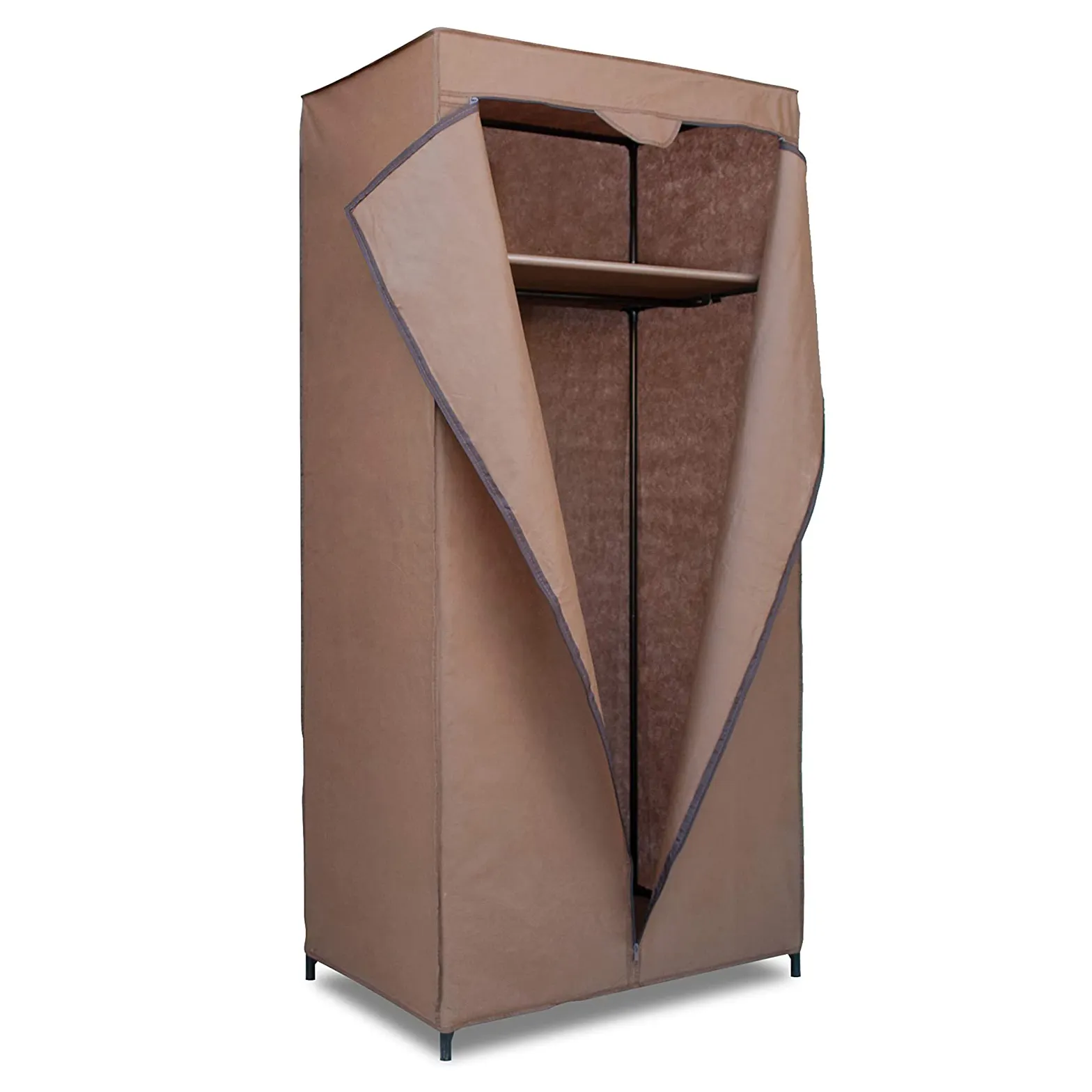 Insighthome портативный автономный закрытый шкаф для одежды, шкаф-органайзер с верхней полкой для amazon