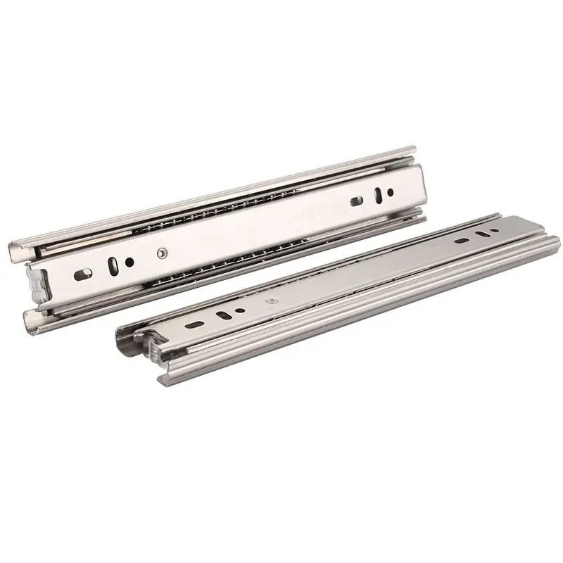 35mm 45mm drawer runners stainless steel ball bearing concealed undermount slides jieyang hardware smoothly rails