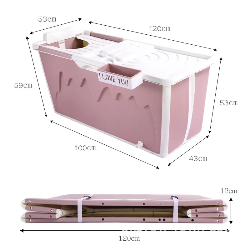 2020 newest Plastic Portable foldable bathtub