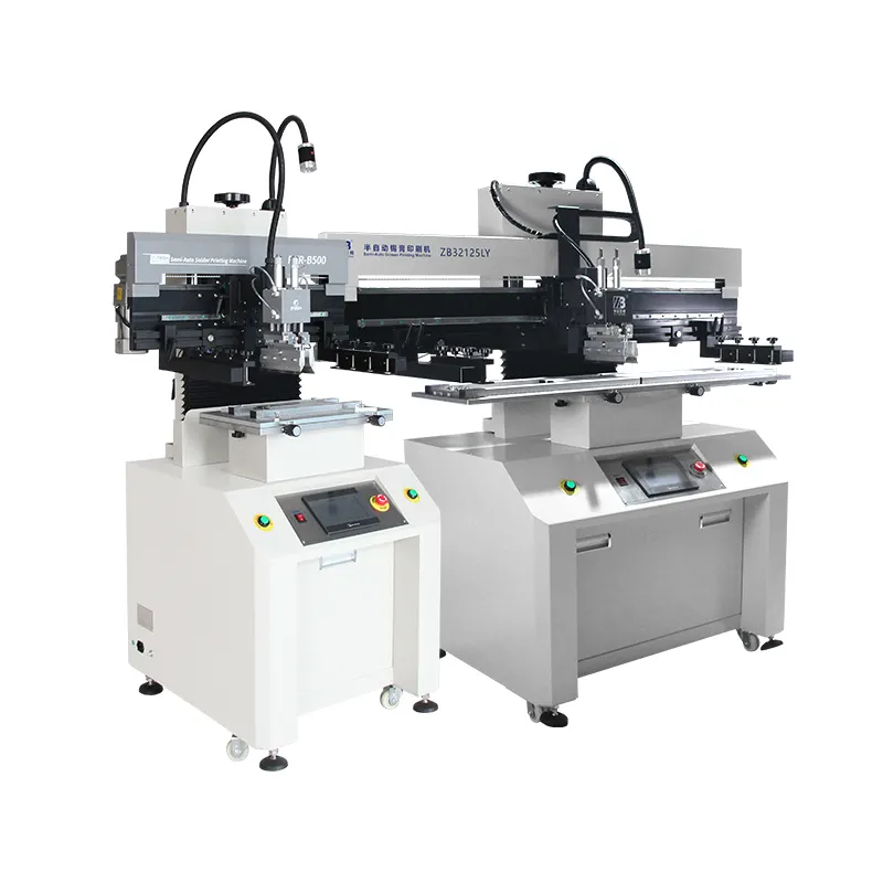 SMT Semi автоматическая трафарет принтера PTR-B500 Pcb трафарет принтера принтер для нанесения паяльной пасты на печатные платы для производства печатных плат