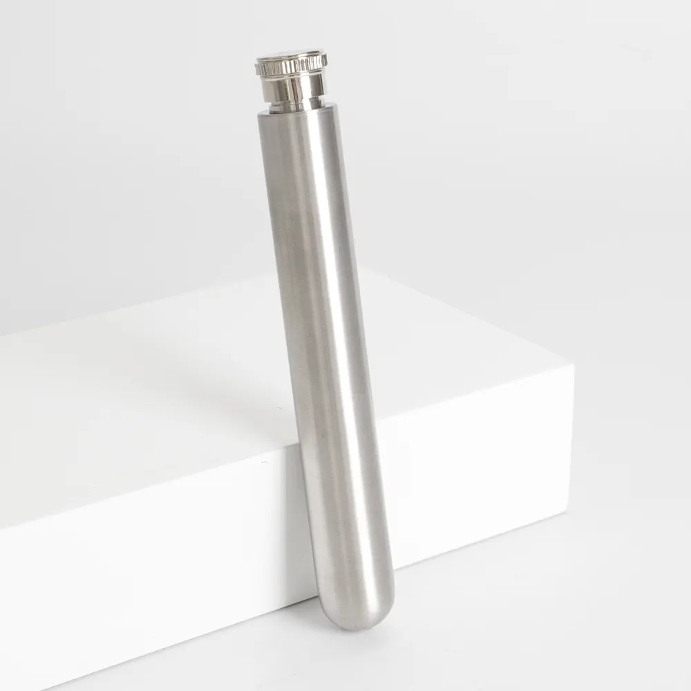 45ml stainless steel hip flask tube