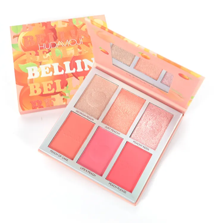 Makeup Blush Palette Face Makeup Baked Cheek Color Blusher Professional Paleta De Blush