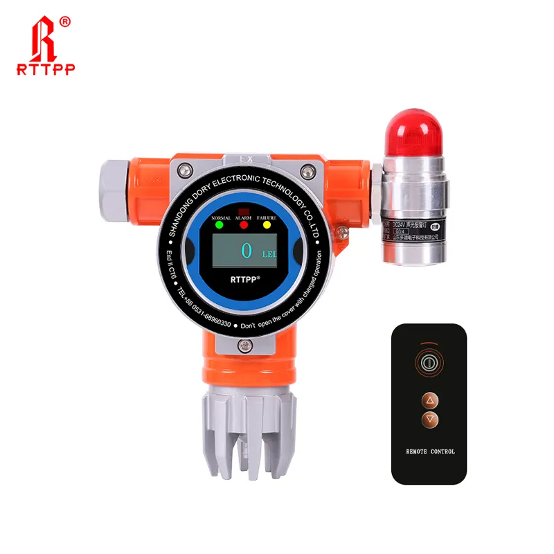 Fixed Combustible LPG gas leak detector alarm China