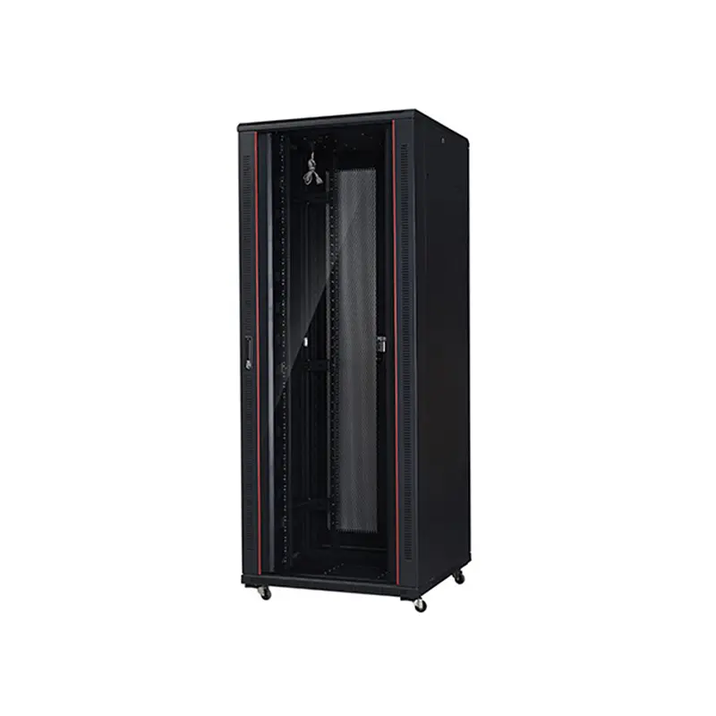 19" network rack cabinet black color 42U network cabinet server rack SPCC quality cold rolled steel network cabinets