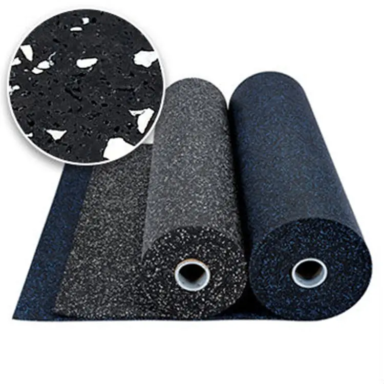 Rising Anti-slip EPDM Gym Rubber Floor mats Tiles Training Equipments Rubber flooring rolls