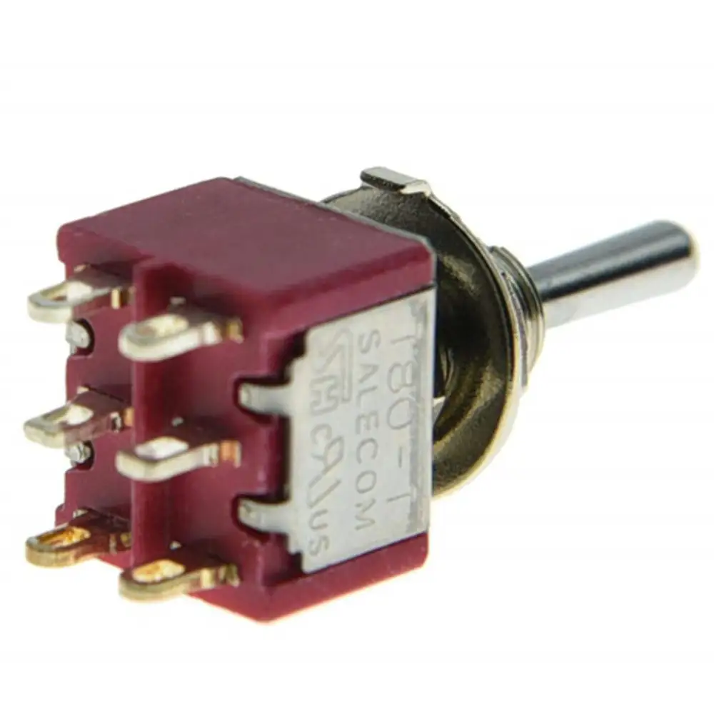 T8012a-sebq-h DPDT  on -off- on  Guitar Mini Toggle Switch