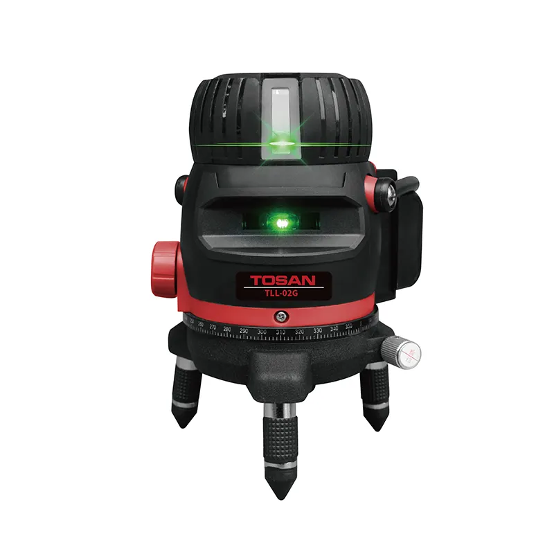 TOSAN Cheap Line Laser Level 1.2m Anti Drop Stable Performance Waterproof Design Green Light 520nm Laser Level