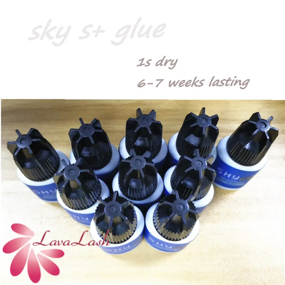 Hot Sale Korean Import best quality private label custom 1s dry fast Eyelashes Extension Sky S+ Glue for grafting lashes