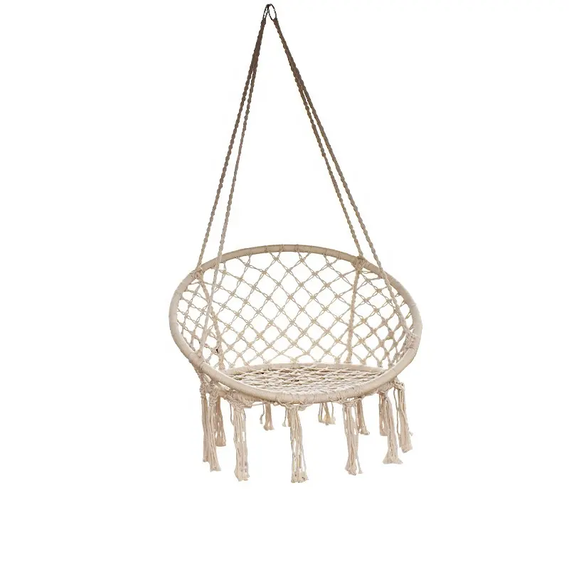 porcelain hanging indoor patio rattan swing chair for adult or child factory professional wholesale spring outing hanging chair