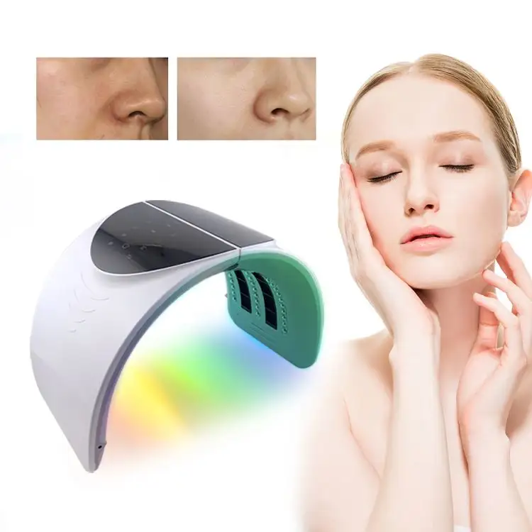 Оптовая продажа, косметическая Антивозрастная спа-лампа для ухода за кожей лица, фотонный складной светодиодный прибор для лечения лица