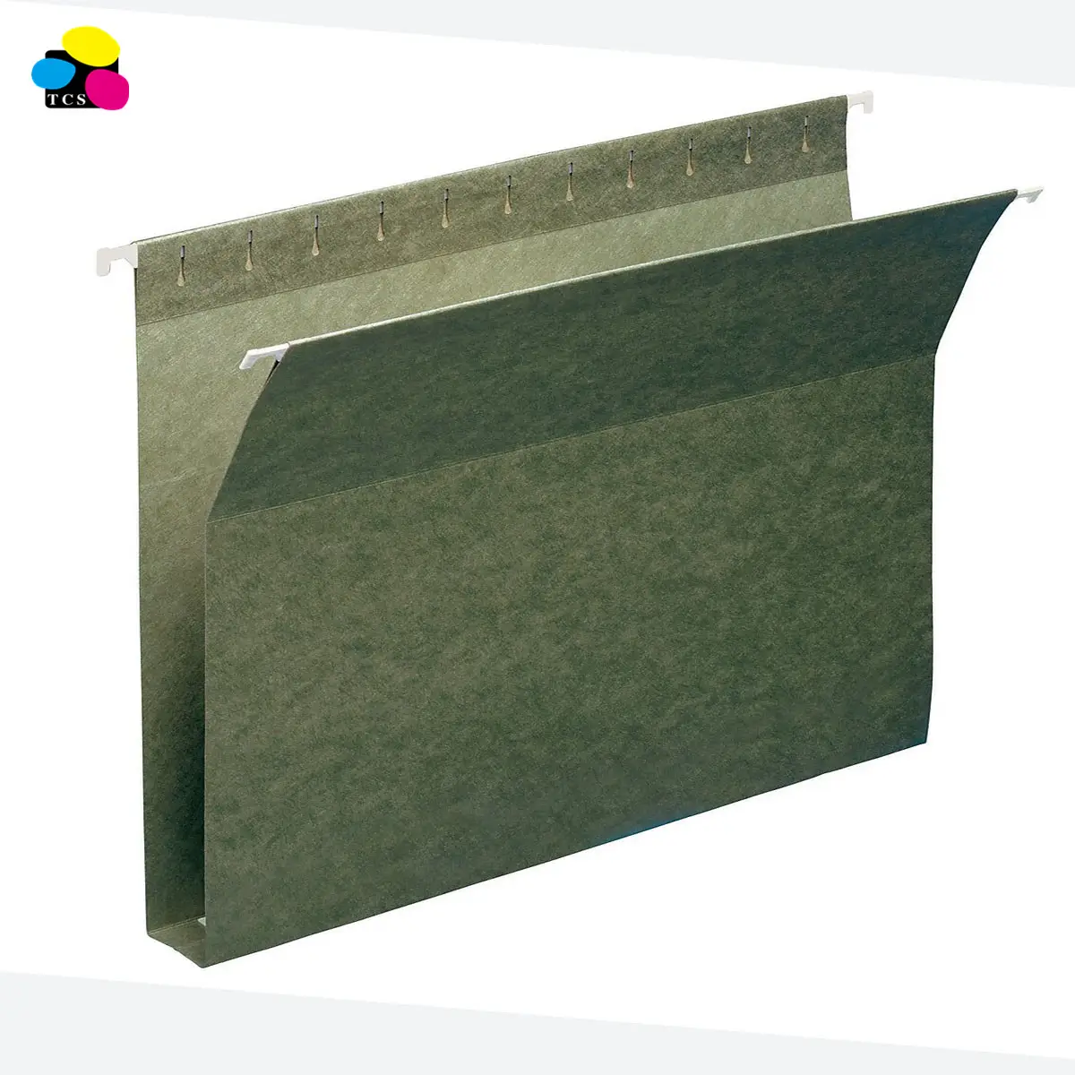 10% post-consumer material 1" Expansion Letter Size Standard Green 25/Box Box Bottom Hanging File Folders