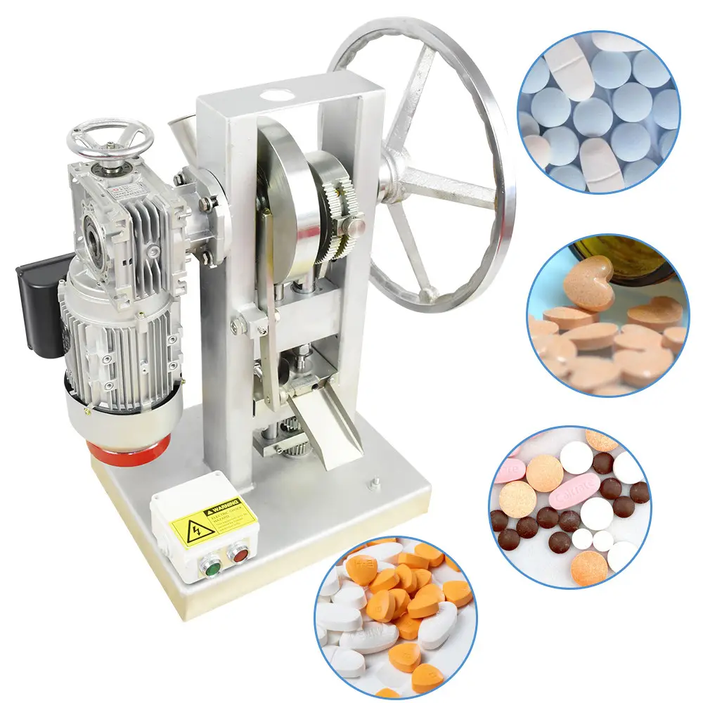 THDP5 Upgrade Electric Effervescent Tablet Pressinghousehold Candy Sugar Maker Single Punch Tablet Making Machine Tablet Prss 65