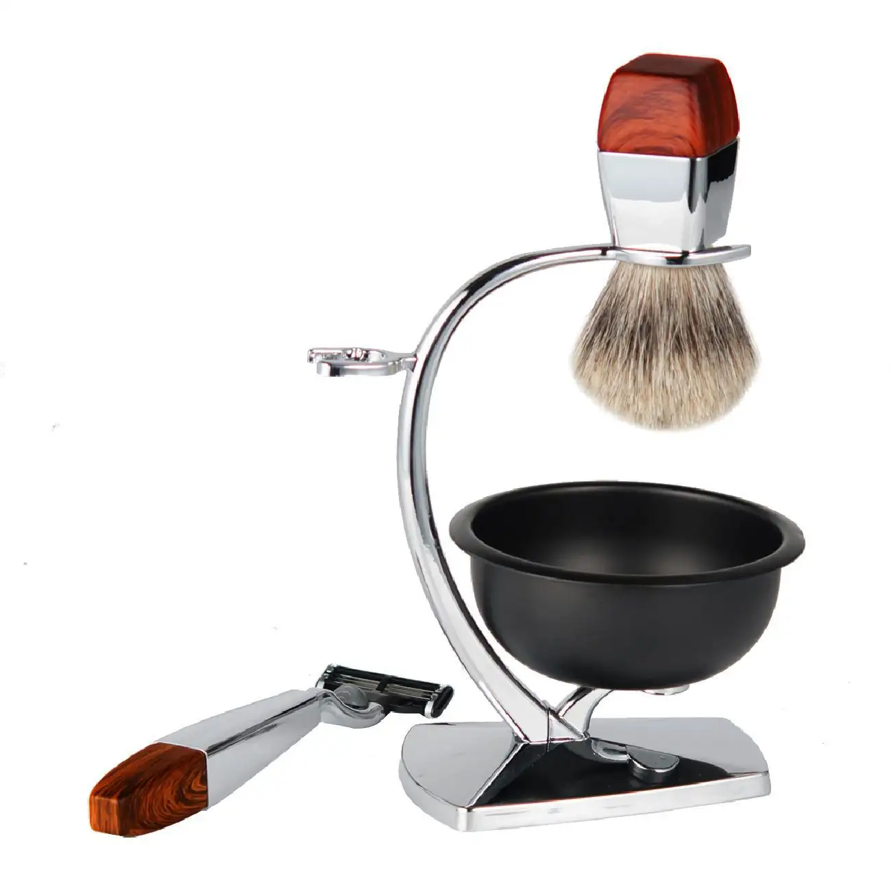 razor kits shaving cleaning brush metal shaving bowl grooming kit for shaving set for men