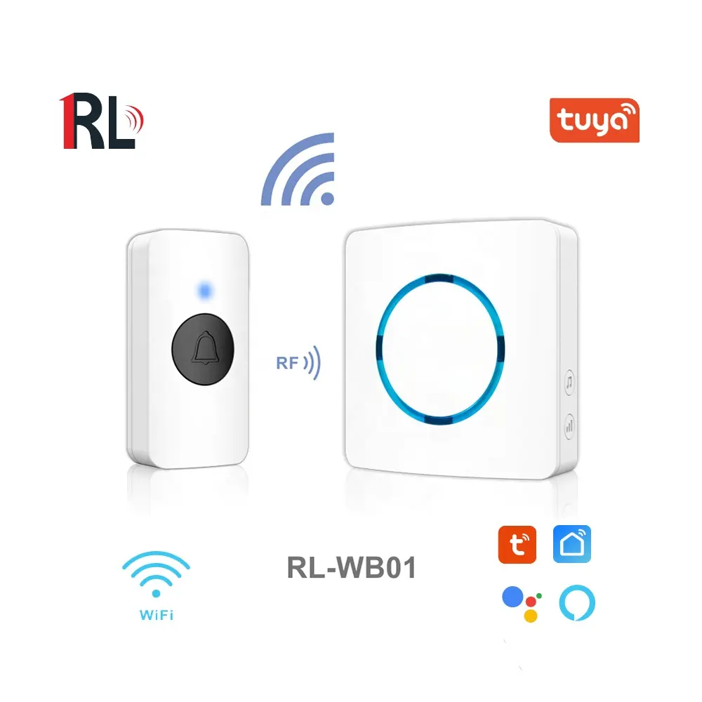 Hot sale home waterproof wireless wifi smart doorbell wireless AC ring doorbell tuya