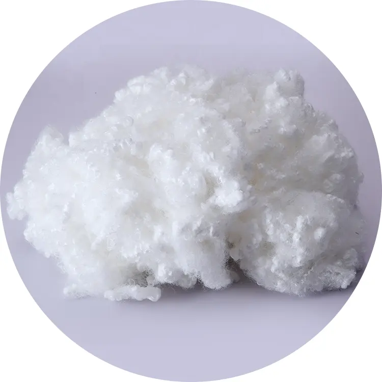 100% Regenerated No Fluorescence Filler 15D Polyester Staple Fiber Filler PP Cotton With GRS certificate