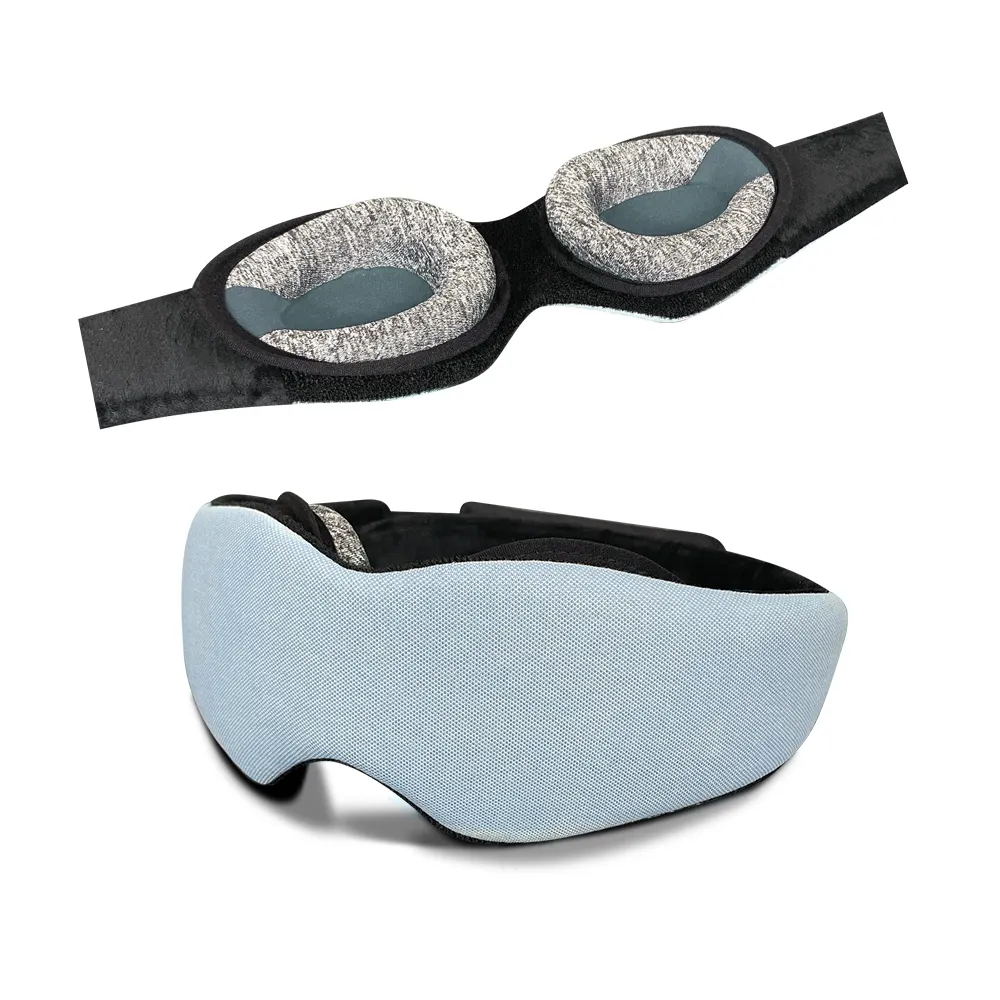 Custom Private Label 3D Memory Foam Eye Mask With Adjustable Contour Cups Best For Side Sleep Mask