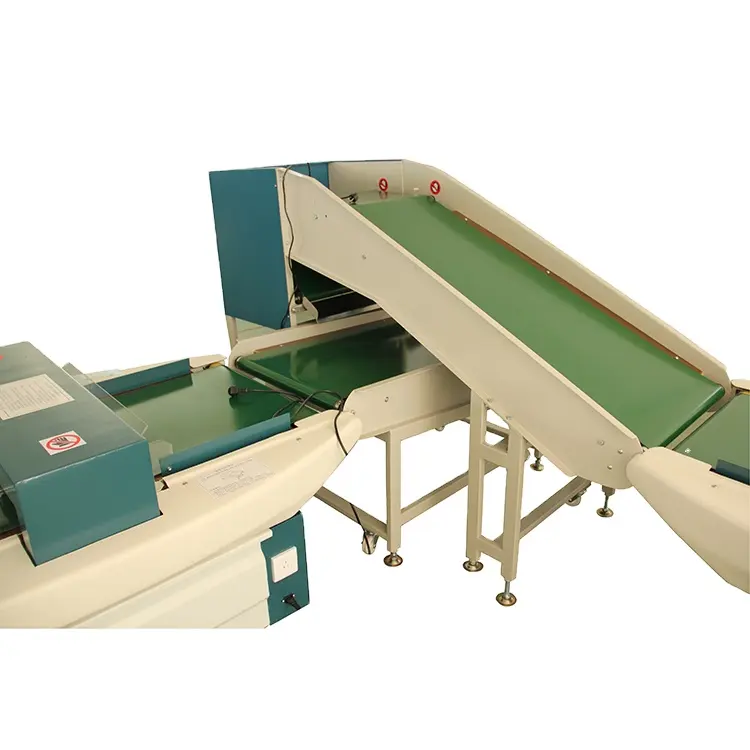 High efficiency metal needle detector testing machine for plastic apparel