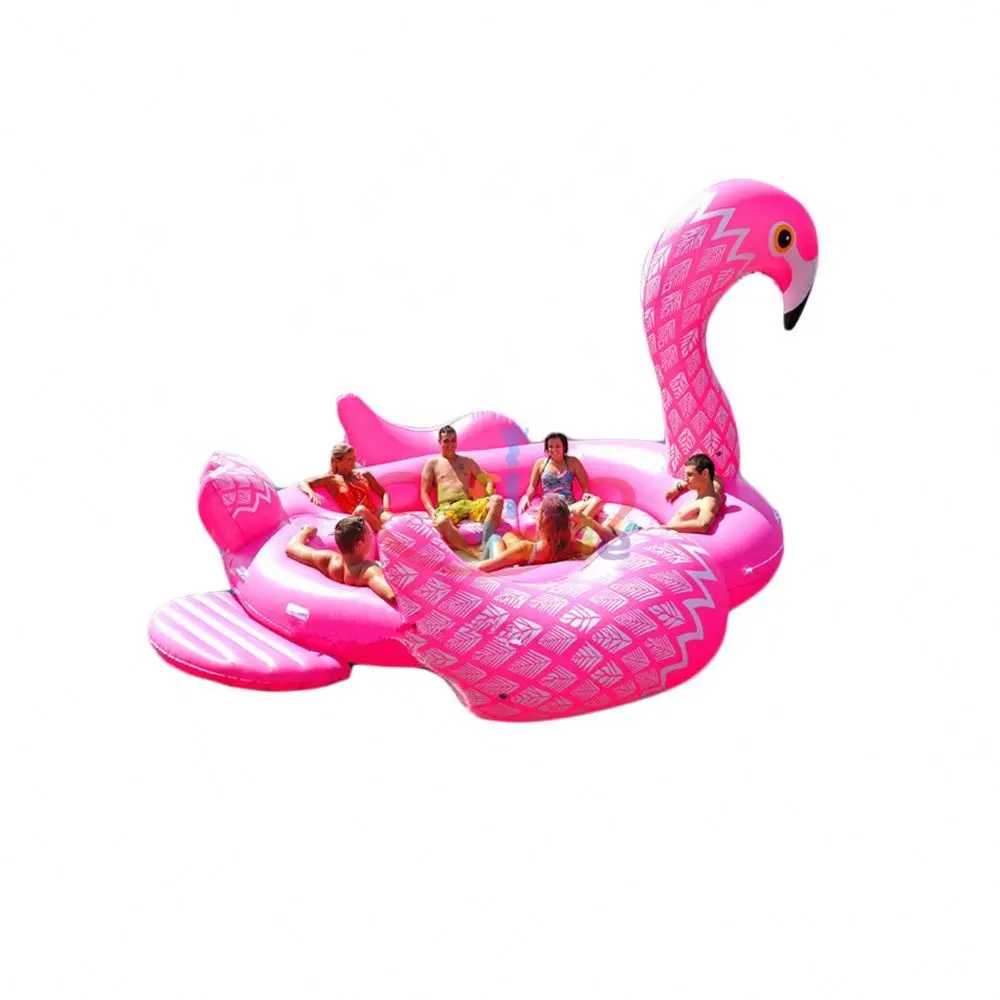 Надувной поплавок для бассейна с розовым золотым фламинго