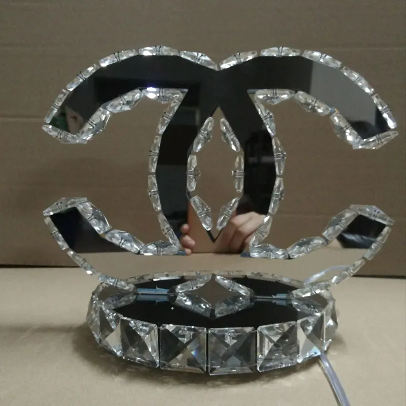 Hot selling crystal CC table lamp for home use