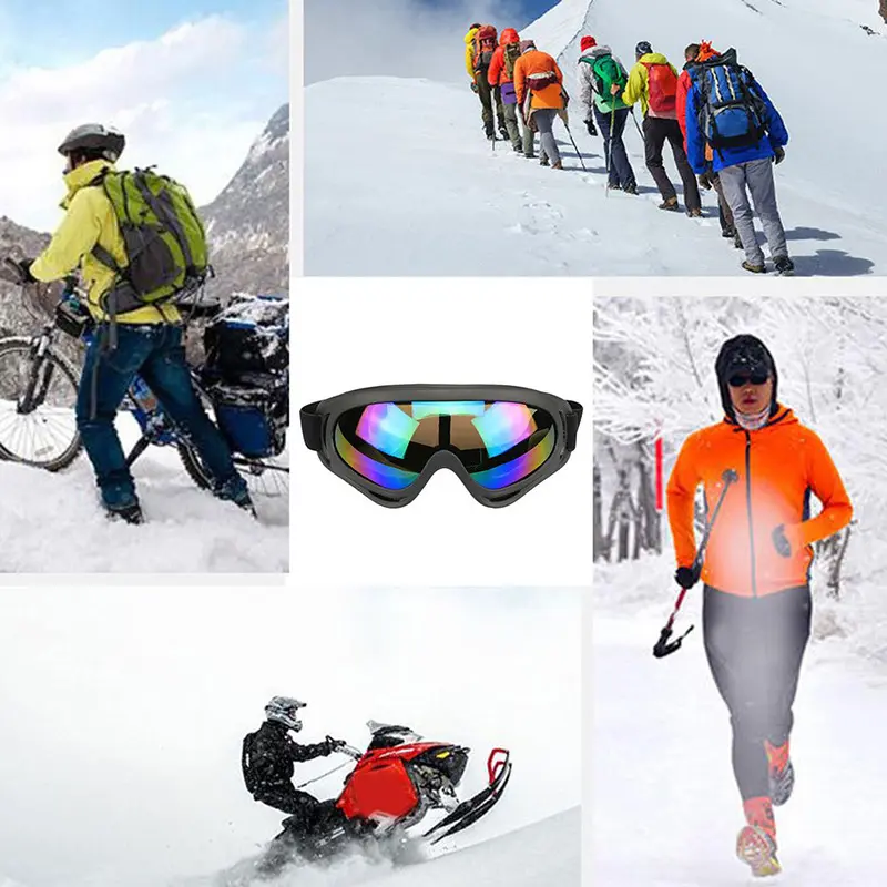 Outdoor Riding Glasses Skiing Glasses Bicycle Motorcycle Sports Windproof Eye Wear Protective Sport Cycling Sunglasses