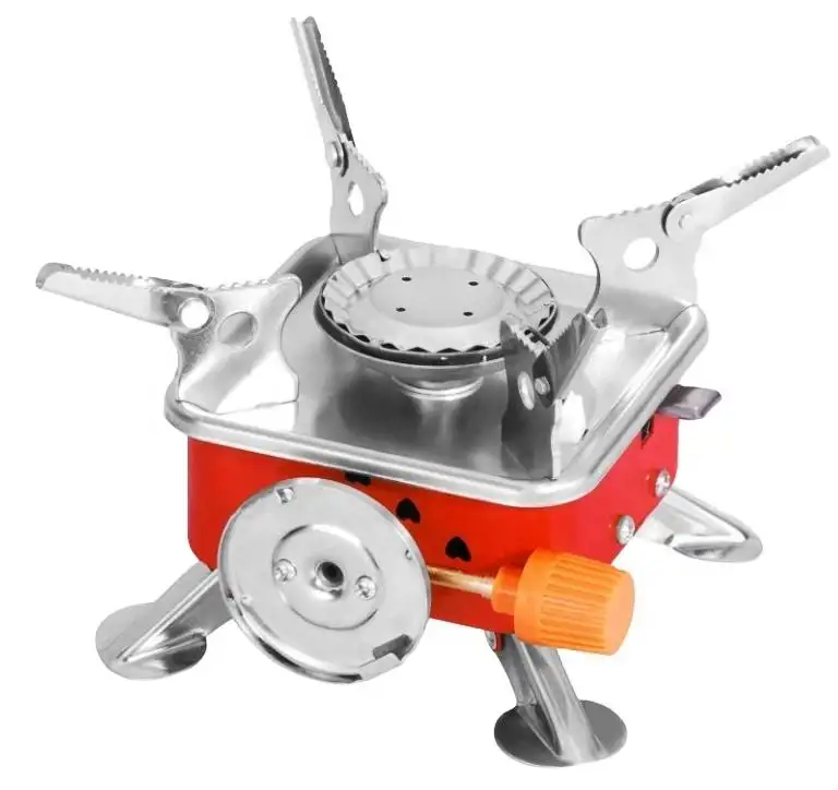 Portable gas stove stainless steel outdoor piezoelectric ignition butane camping stoves