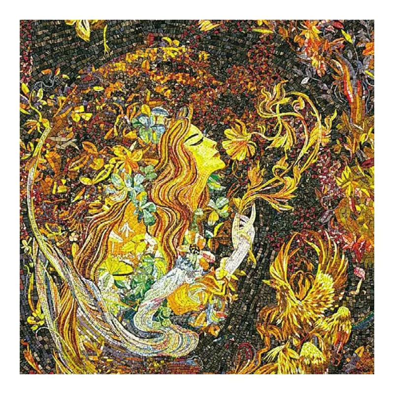 Настенная стеклянная мозаичная плитка ручной работы с рисунком, 300*300