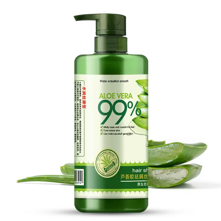 OEM private label 800ml aloe vera anti-dandruff best natural shampoo in low price from China manufacturer