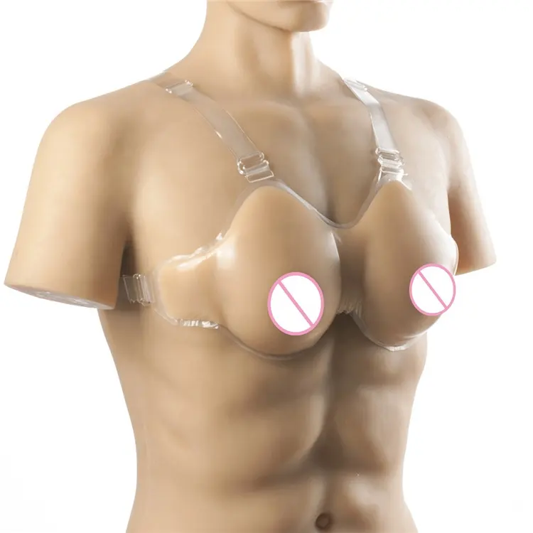 New D-cup Breasts Provide Natural Soft Silicone Breast Form for Mastectomy Tear Drop Oval Shape Women Men