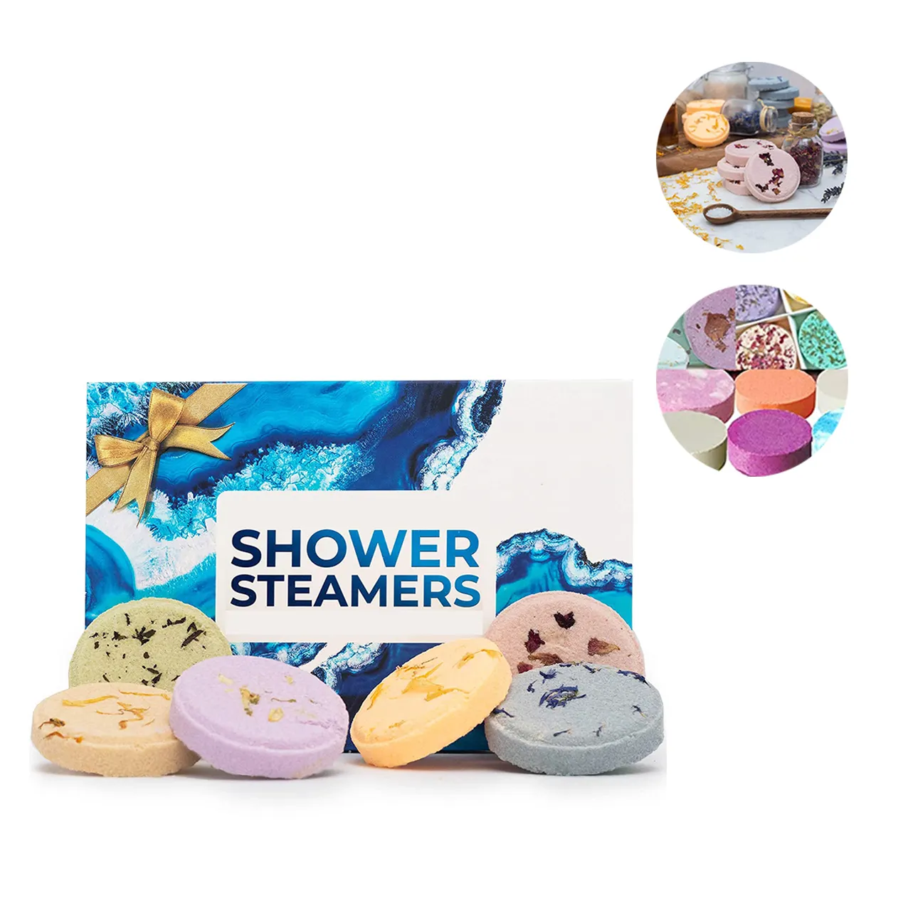 Vegan Essential Oil Handmade Packaging Individually Wrapped Natural Cleverly Aromatherapy Gift Set Shower Steamers