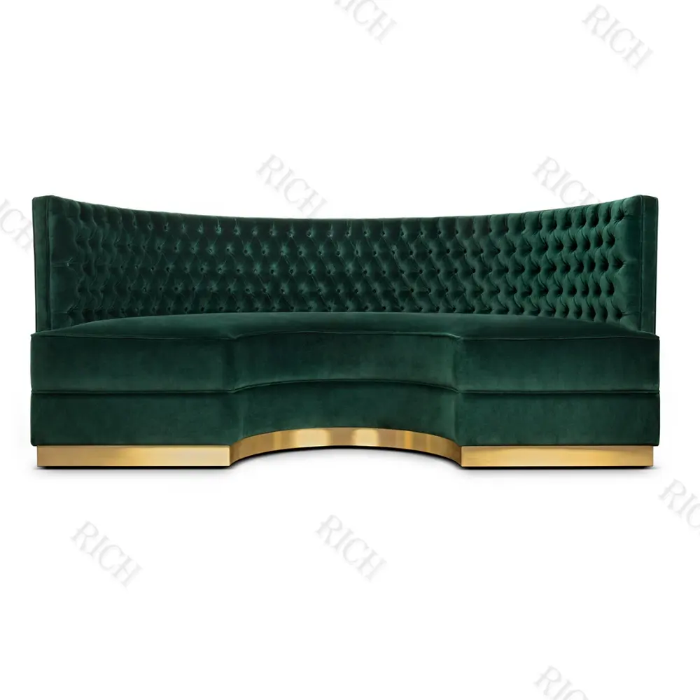 Divano, бархатный зеленый диван, клубный роскошный современный дизайн, диваны, полукруговой диван, круглый диван для гостиной