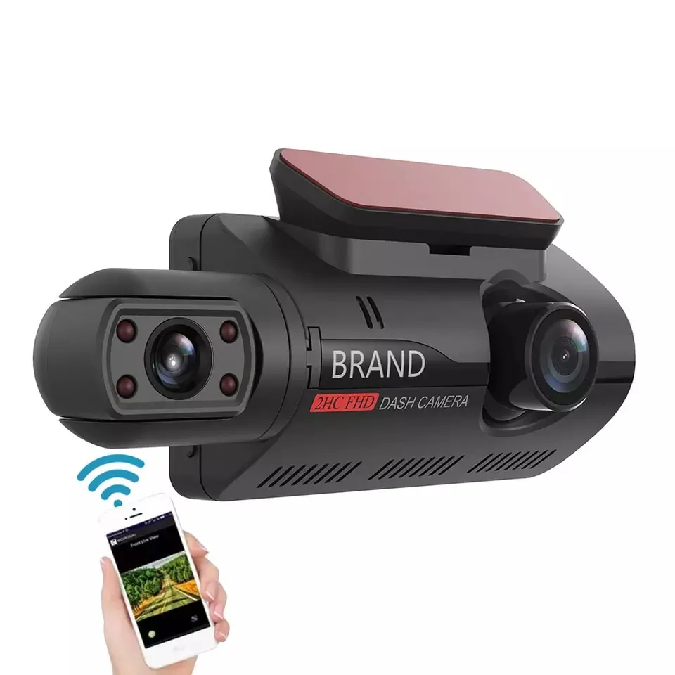 Best Sellers 3.5 Inch Dual Lens Dash Cam 1080P Car Camera HD Dvr Video Recorde with Wifi Front and Interior Car Black Box