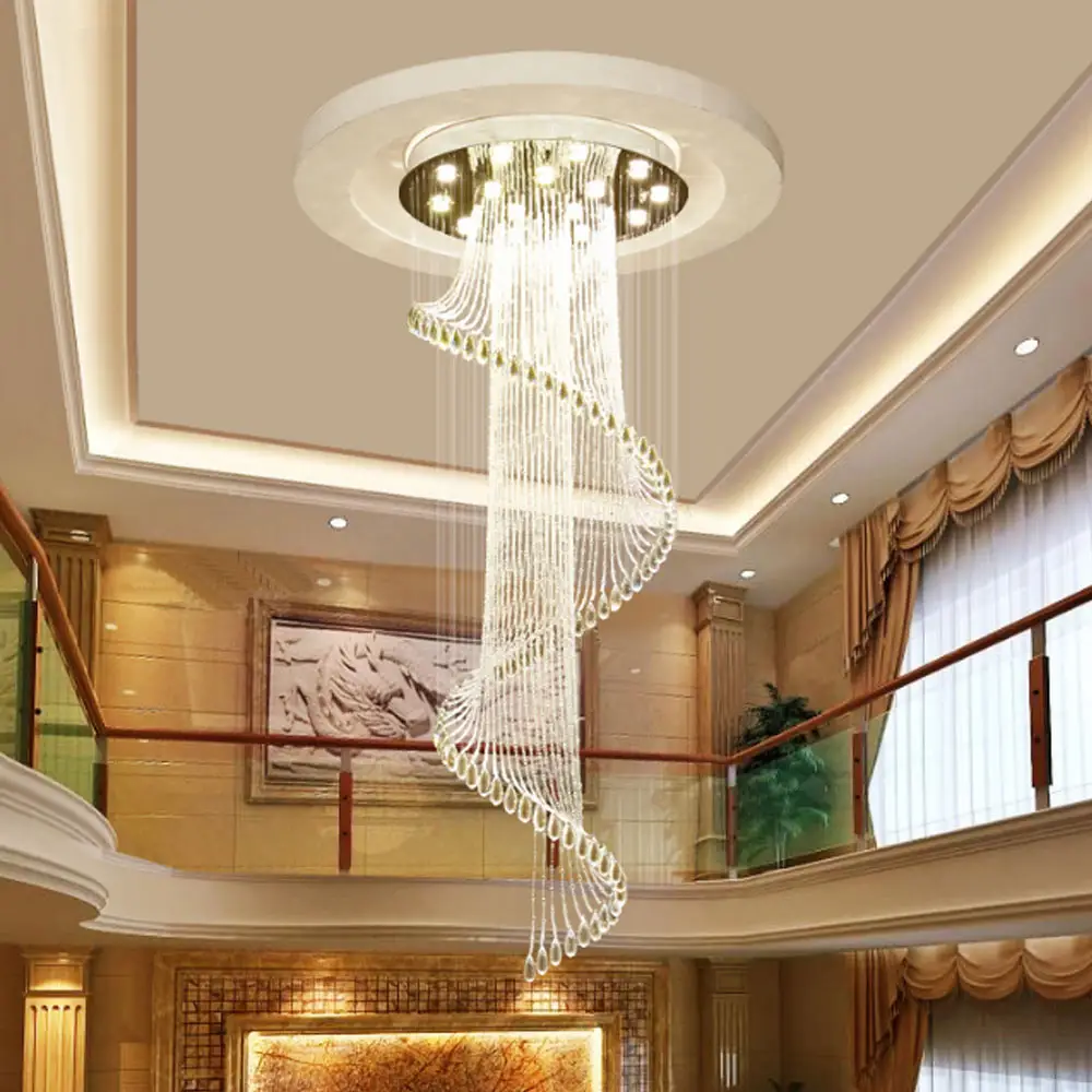 Современные светильники для гостиной K9, подвесная Хрустальная роскошная люстра, потолочное освещение с утопленным монтажом 80 см для фойе, поставщик из Гуандуна