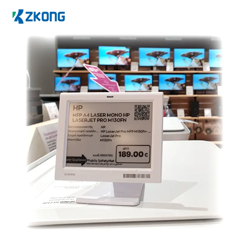 Zkong 4,2 "электронные Полочные метки 4,2 дюймов светодио дный Epaper цифровой ESL супермаркет ценник с системой магазина NFC цена модная бирка